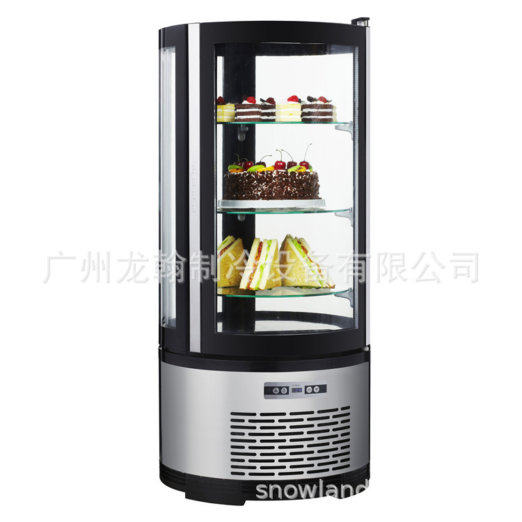 圆形旋转蛋糕柜圆弧玻璃冷藏展示柜蛋糕保鲜柜风冷柜小型