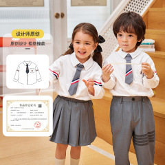 嘟嘟家童裝寶寶套裝秋季兒童襯衫休閒褲兩件套衣服男童學院風秋裝