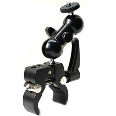 Gyroscope Ball Head Universal Mount, 360&deg; Dual-Head Cantilever Peanut Bracket, All-Metal Camera Pea Clip Gimbal