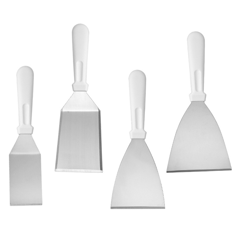 Stainless steel pan turner Japanese style cooking spatula pizza steel plate turner Chinese style frying pan kitchen tool BBQ grilling tool