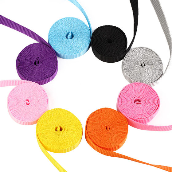 Factory in stock 900D Polypropylene 1.0CM Pet Belt Thickened Beaded Dog Traction Rope Bag Portable Ribbon