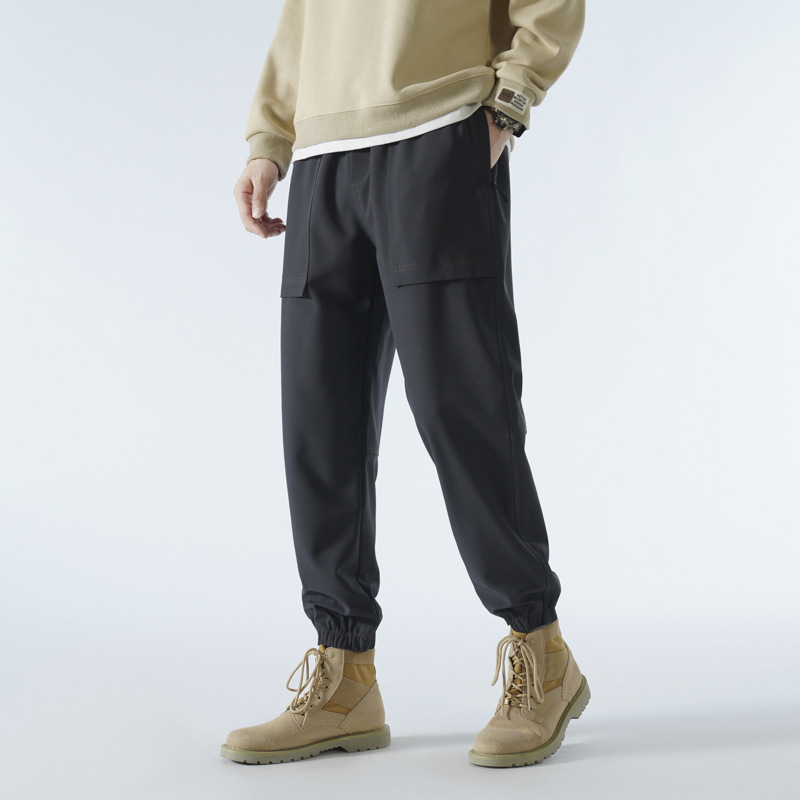 Pantalones casuales deportivos Pantalones rectos de otoño para hombres pantalones sueltos de múltiples bolsillos nuevos monos de carga pantalones largos para hombres moda para hombres