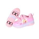 跨境新款儿童暴走鞋双轮女童透气LED发光鞋USB充电户外运动溜冰鞋