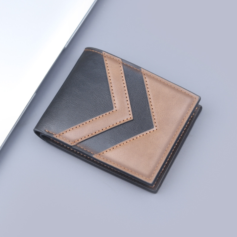 Cartera corta para hombres, cartera de tarjetas para hombres, cartera de estilo masculino, cartera con cremallera de gran capacidad para hombres con licencia de conducir