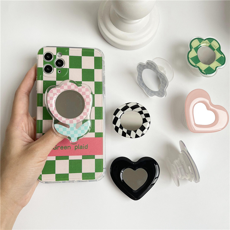 20g Weight Airbag Bracket Classification Acrylic Material Heart Shape, Flower Pattern Cute Style Heart Shape Flower Acrylic Cute Airbag Bracket 7