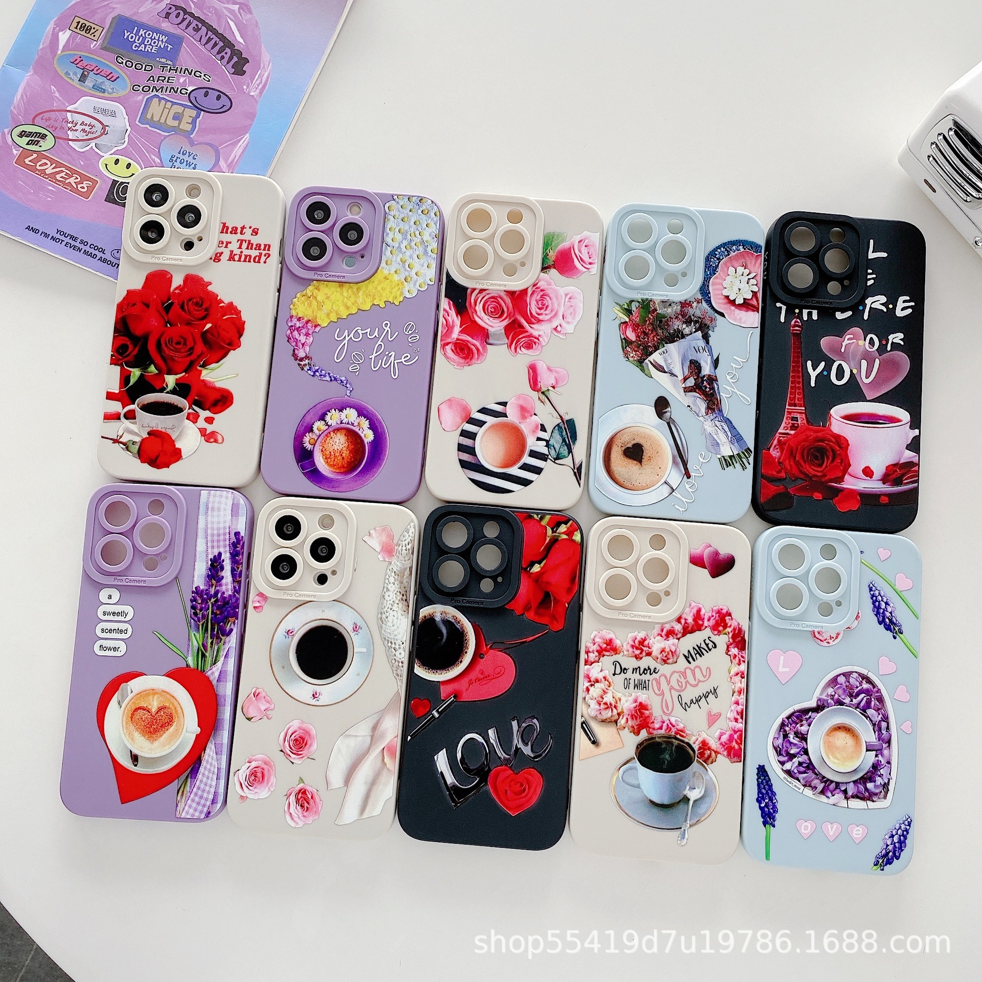 Aplicable a la nueva carcasa del teléfono móvil de Apple personalizable pintura creativa anti-caída pupila tpu Huawei Xiaomi funda del teléfono móvil