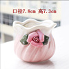 Ceramics flower-shaped, flowerpot, creative fresh plant lamp