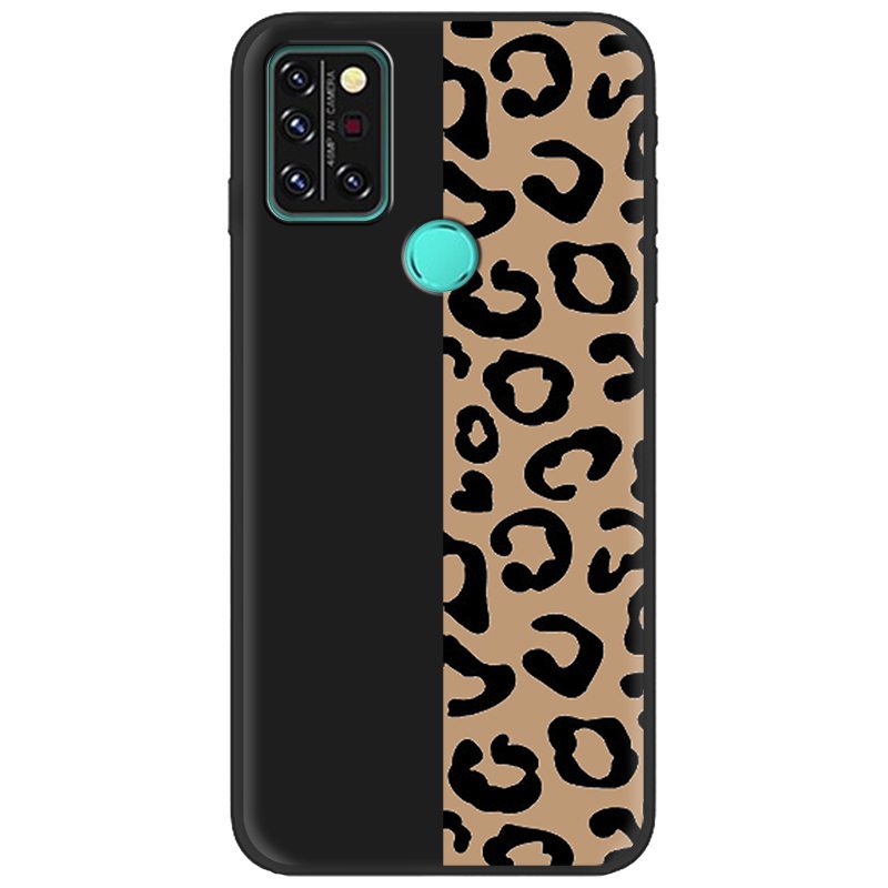 Black shell half leopard print
