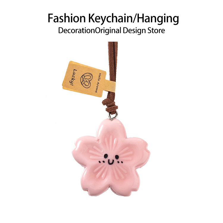 手作りアルカリ水パンストラップかわいい車載バックミラーストラップ貝果かわいいミニアクセサリーdiy装飾