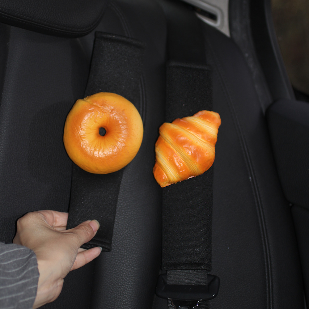 Funda Protectora de Hombro para Cinturón de Auto Lino, Descompresión Ergonómica, Acolchada para Vehículo image 1
