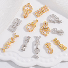 S925���ƽ������������ֹ�diy����������β�ۿɲ�ж���ӿ�SK66