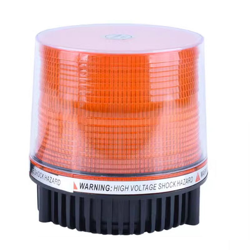 Led Vehicle Warning Light, Flashing High-Brightness Circular Ceiling-Mounted Safety Signal Yellow Strobe Light 12V24V School Bus Light