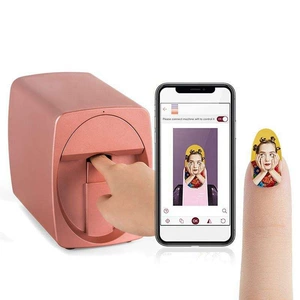 Умный окрашенный маленький принтер для ногтей для маникюра, 3D