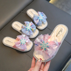 Children's slippers summer home indoor non-slip girls baby outdoor fashion soft bottom infant princess style slippers