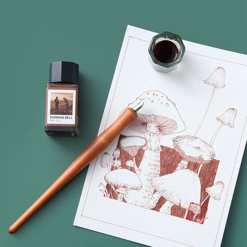 Pen, liner painting, comics, retro ink