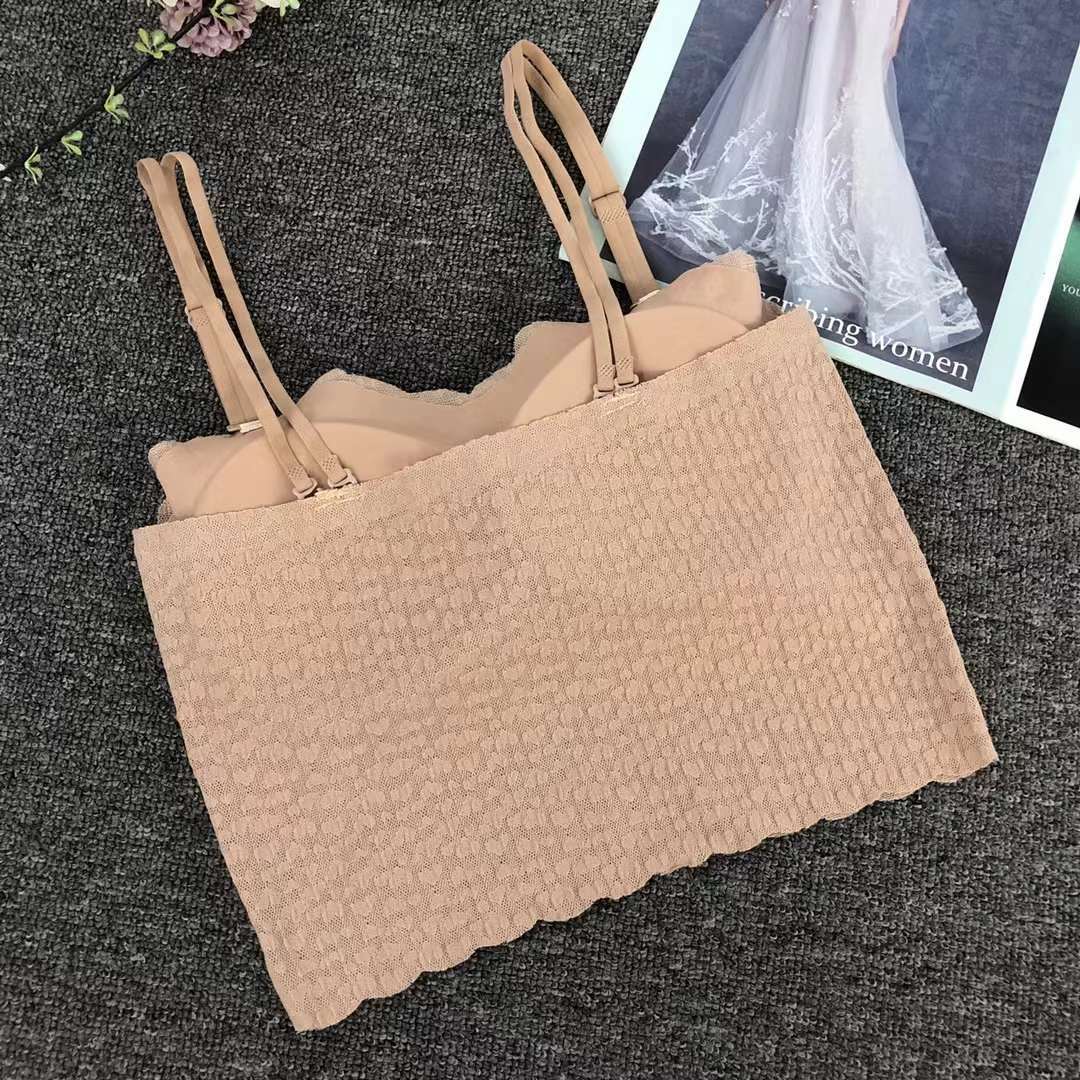 Nueva taza fija sin marcas de alta calidad chaleco de dama sin anillo de acero bra de yoga ropa interior deportiva mujer al por mayor
