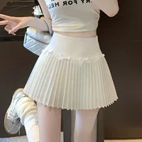 Плиссированная юбка в балетном стиле Pure Desire, женская летняя новая маленькая короткая юбка трапециевидной формы с антилегким бантом