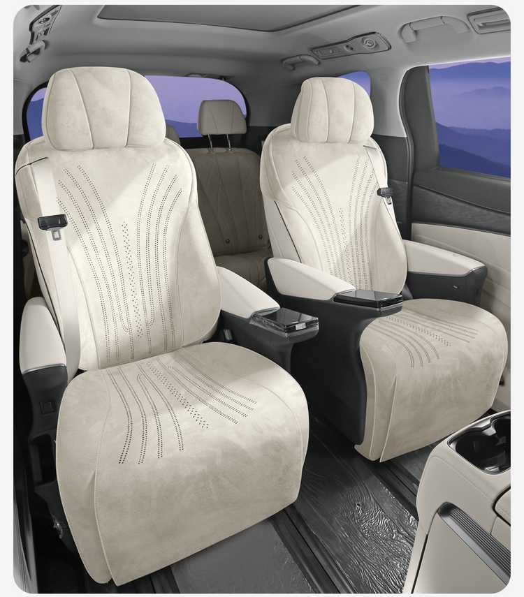 Seat Cushion for DENZA D9 2025 2026 Universal Four Seasons Breathable Suede Seat Cover