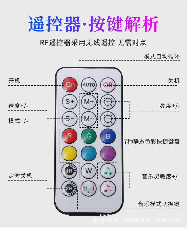 Car Chassis Light, High-Brightness Colorful Streamer Atmosphere Light, Horse Racing Voice-Controlled Modified Decorative Colorful Breathing Light, Led Light