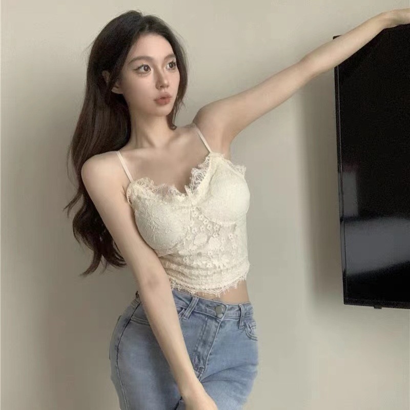 METWO correa de encaje belleza espalda Fenna rica sin costuras con almohadilla en el pecho llamativa Correa envuelta en el pecho tubo superior ropa interior para mujeres