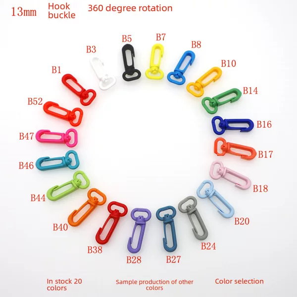 360 degree rotating function plastic buckle hook hook buckle strap buckle luggage accessories turn hook hook hook size 13mm