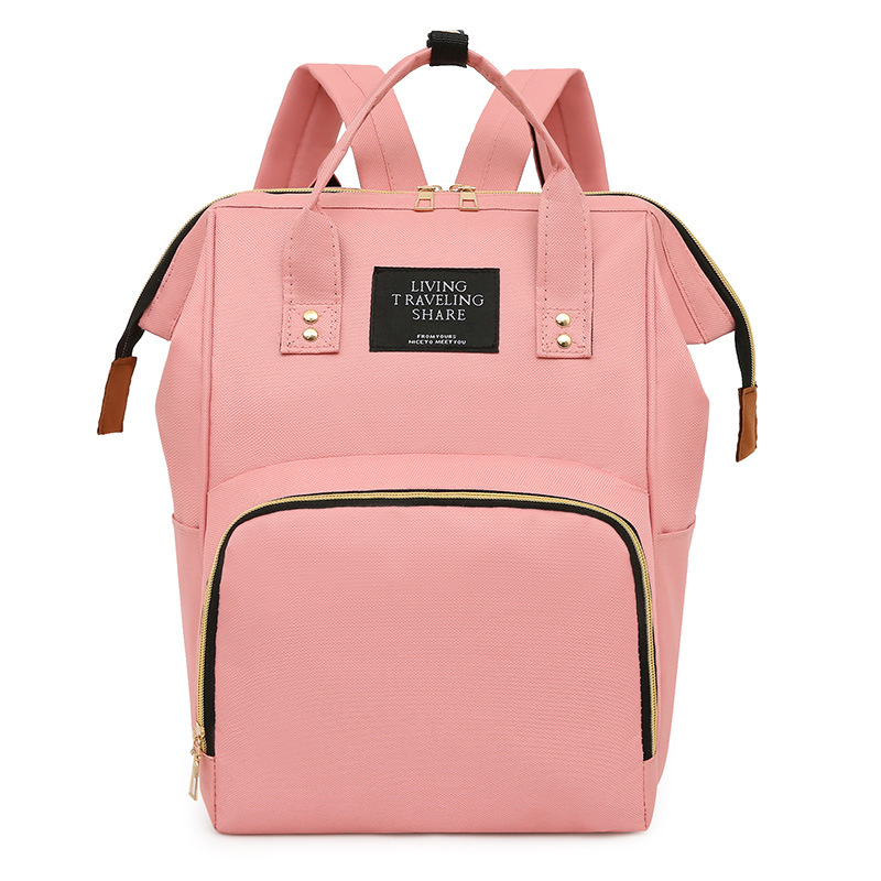 2022 nueva moda contraste color momia bolsa de gran capacidad madre bolsa madre y bebé biberón mochila pañal mochila