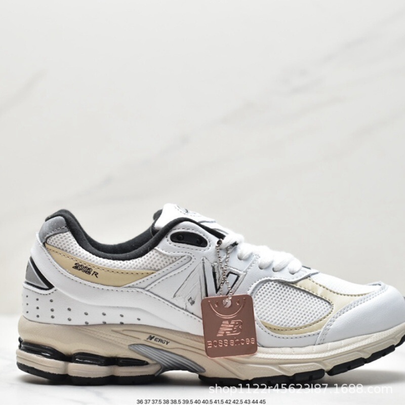 NB 2002豚八革エアクッションカジュアルランニングスニーカー|undefined