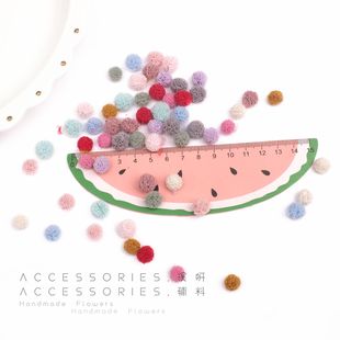 1CM handmade elastic fur ball DIY accessories clothing accessories socks accessories color fur ball toy hairpin accessories