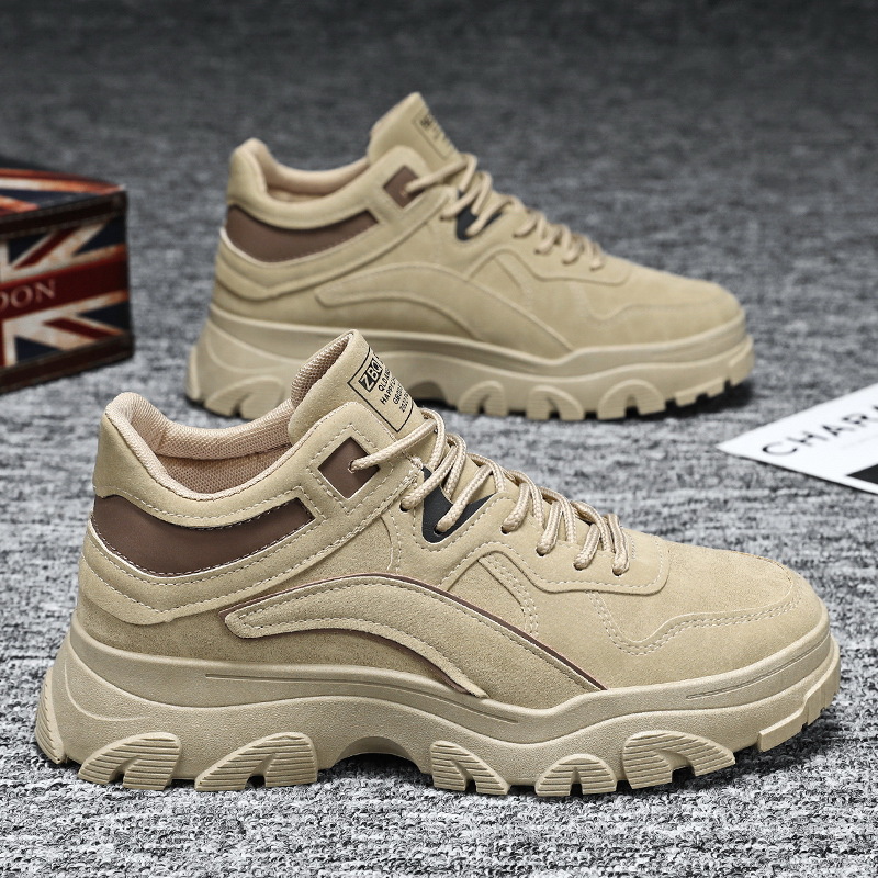 Zapatos masculinos de otoño nuevos zapatos transpirables de protección laboral tendencia masculina 100 zapatos de herramientas antideslizantes de suela gruesa zapatos de moda casual papá image 4