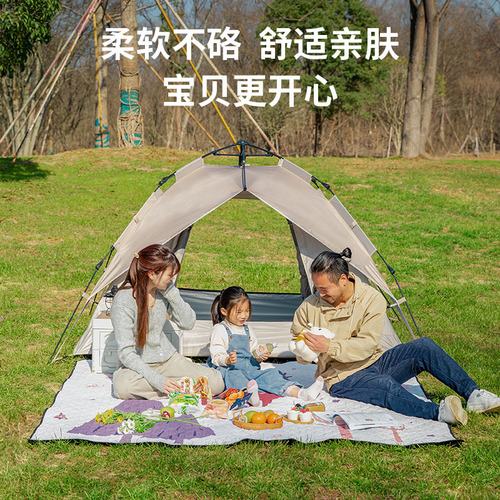 Picnic mat, exquisite camping home park grass blanket mat, outdoor portable machine washable ultrasonic picnic mat