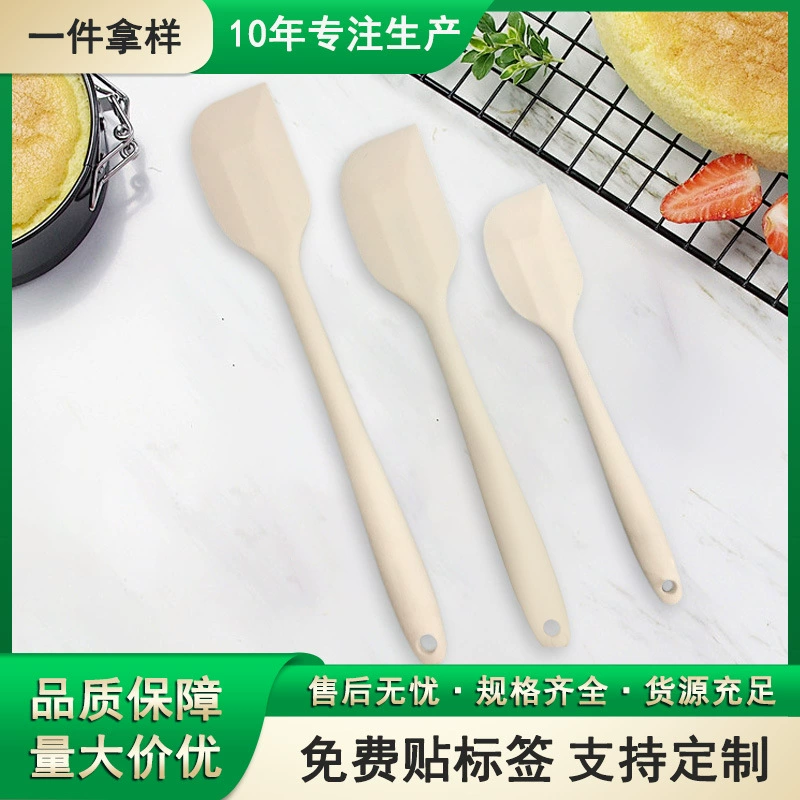 Большой встроенный силиконовый скребок, термостойкий шпатель, шпатель для крема, инструмент для выпечки, шпатель, скребок для выпечки