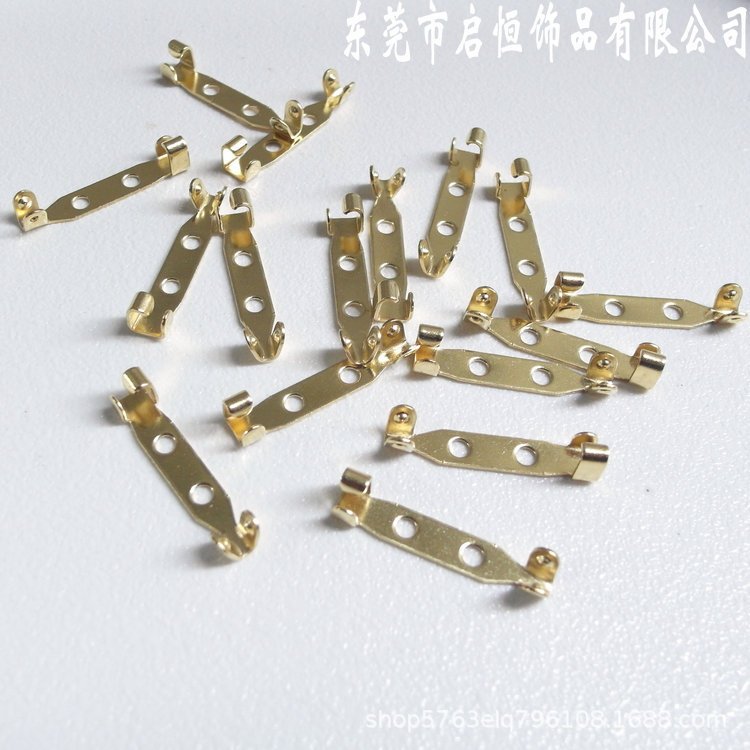 DIY纯铜简约胸针扣散配件扣针胸花女服装配饰辅料工作牌厂家批发