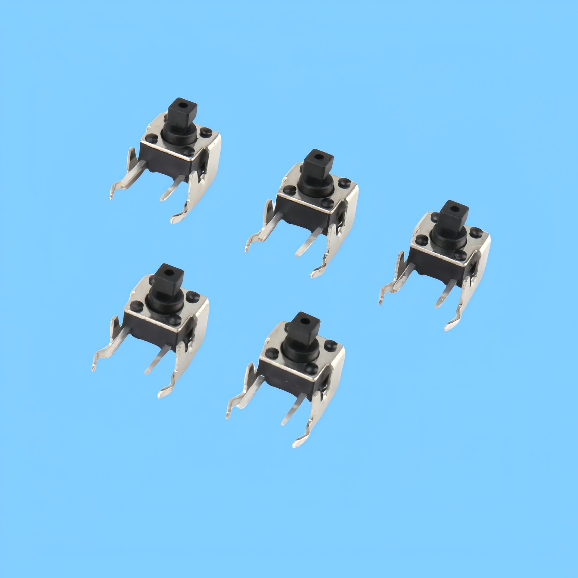 轻触开关6*6*7.3支架 方头6X6支架按键开关 侧插4.3/5/5.5/6/8/9H