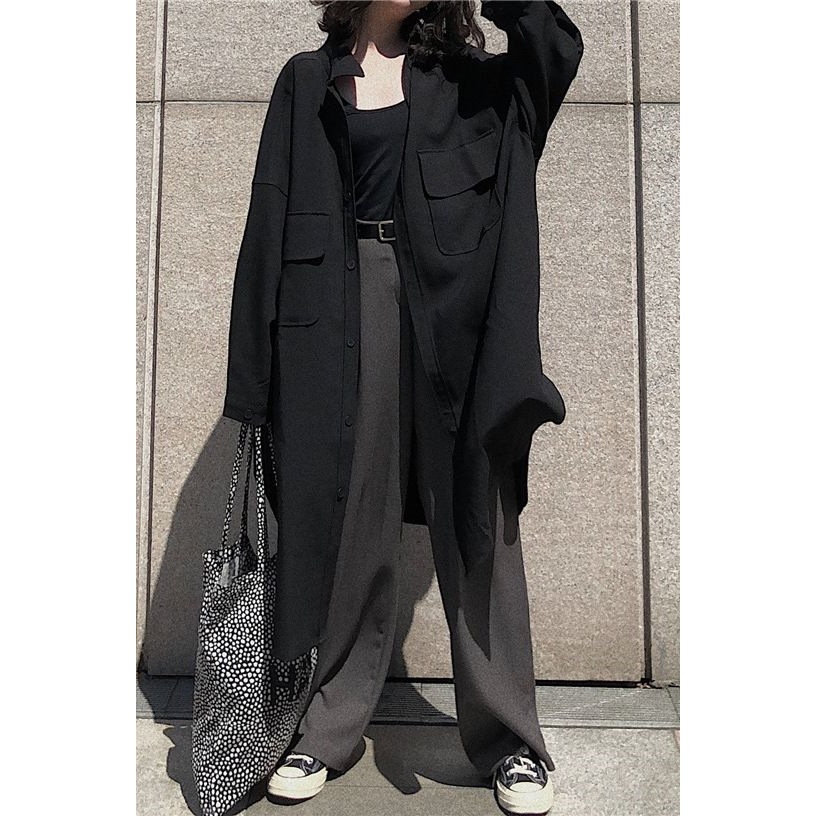 胖mm特大码300斤中长款风衣女春秋新款韩版大口袋薄款工装外套
