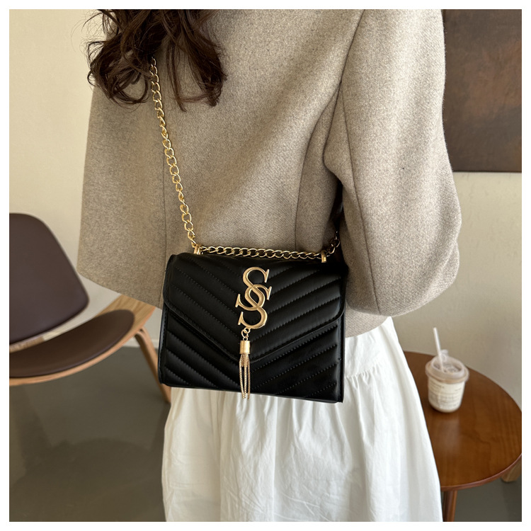 Damen Handtasche Im Western Stil Mit Kette Und Umhängefunktion_voghion.com