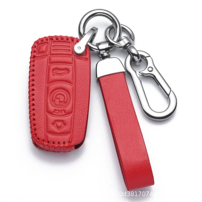 Static Rod/Key Bag – x5x6x1z4x3 high-grade leather key case - bmw-e-insert-3-keys-red-high-grade-leather