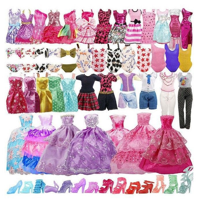 Dress-up doll clothes, wedding dresses, girls' toys and accessories, cross-border Amazon princess dresses, skirts, shoes and pants