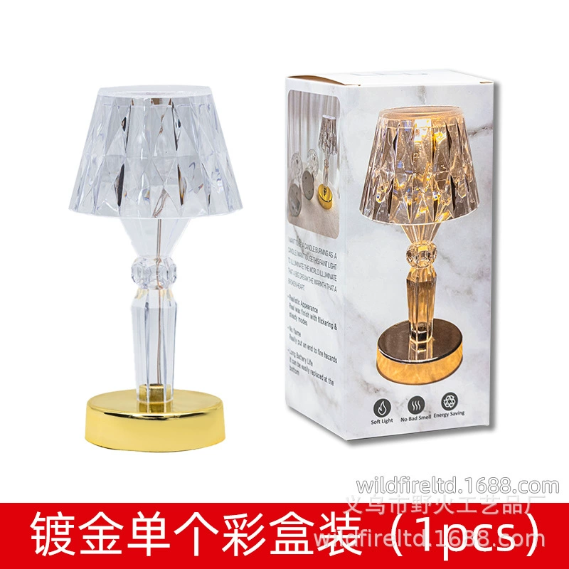 LED table lamp for bedroom, acrylic lights, creative night light, decorations, material