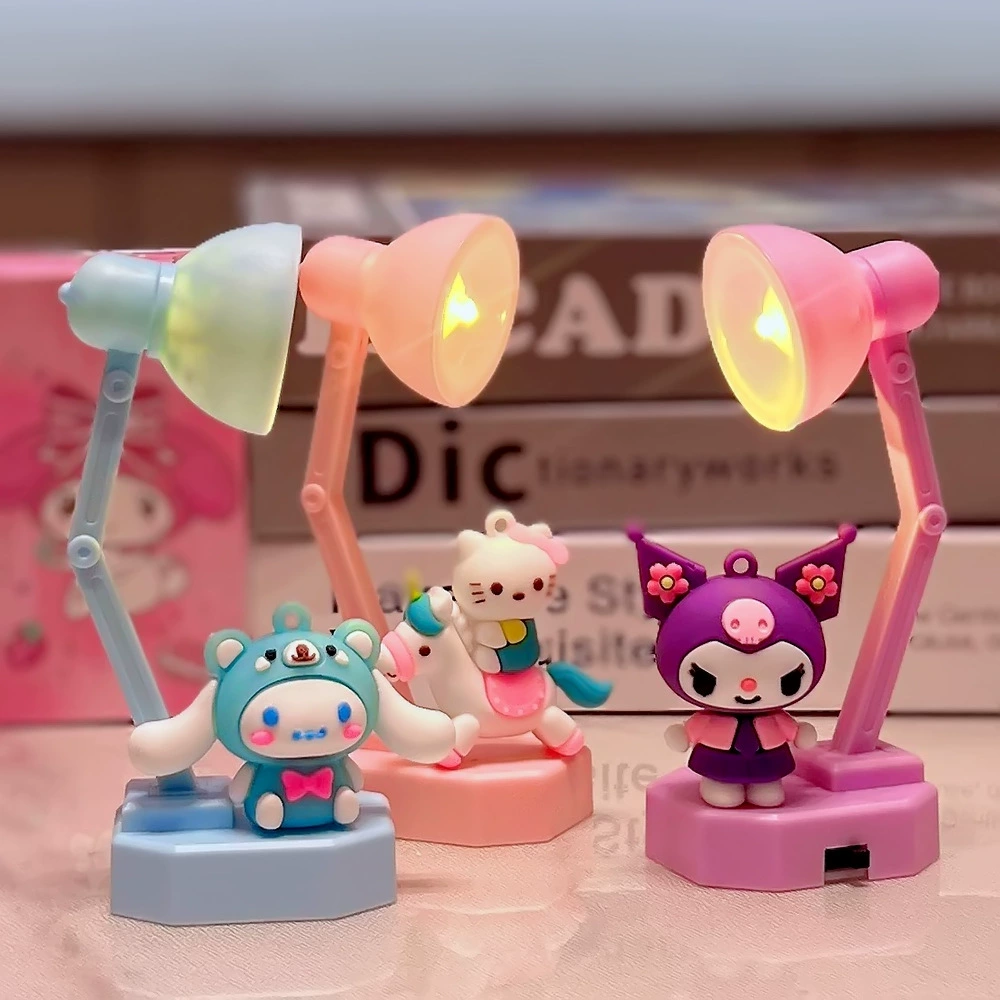 Креативная маленькая настольная лампа Kuromi с большой ушей собакой, робот-манипулятор, сделай сам, защита глаз, ночник, праздничный подарок, подарок, акция