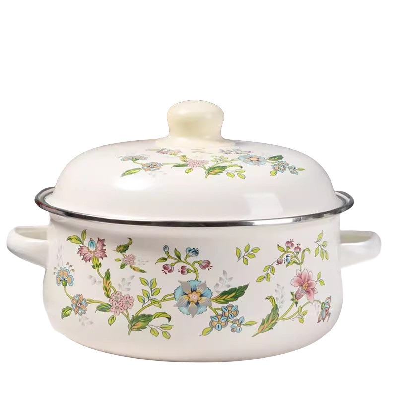 espesamiento de tres piezas de conjunto de cocina de dos orejas de cocina de cocción de cocina