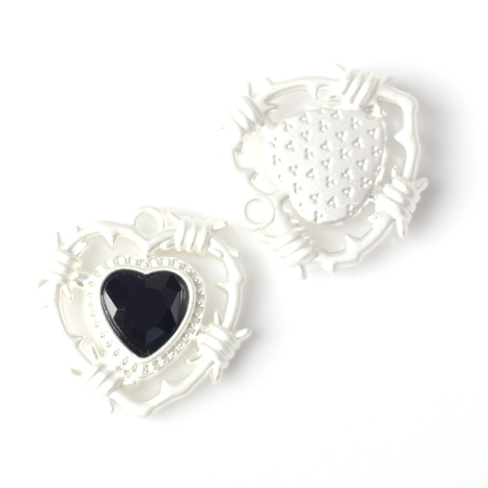 10 Pcs/package Ig Style Sweet Heart Shape Alloy Enamel Inlay Jewelry Accessories display picture 1