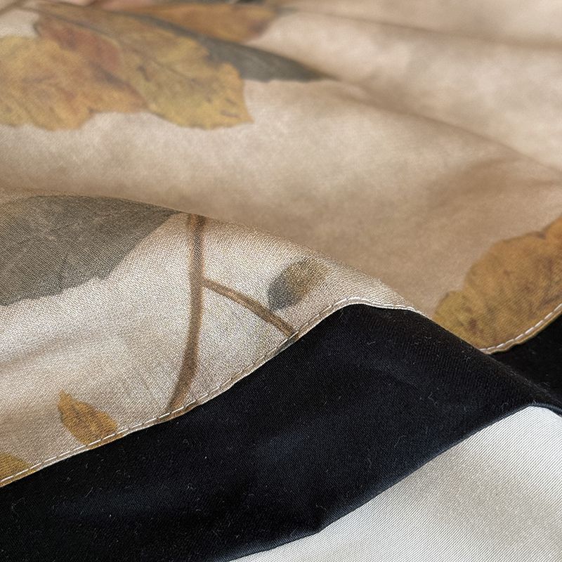 Nordisk vintage boho bäddset i tryckt bomull för hemmet_voghion.com