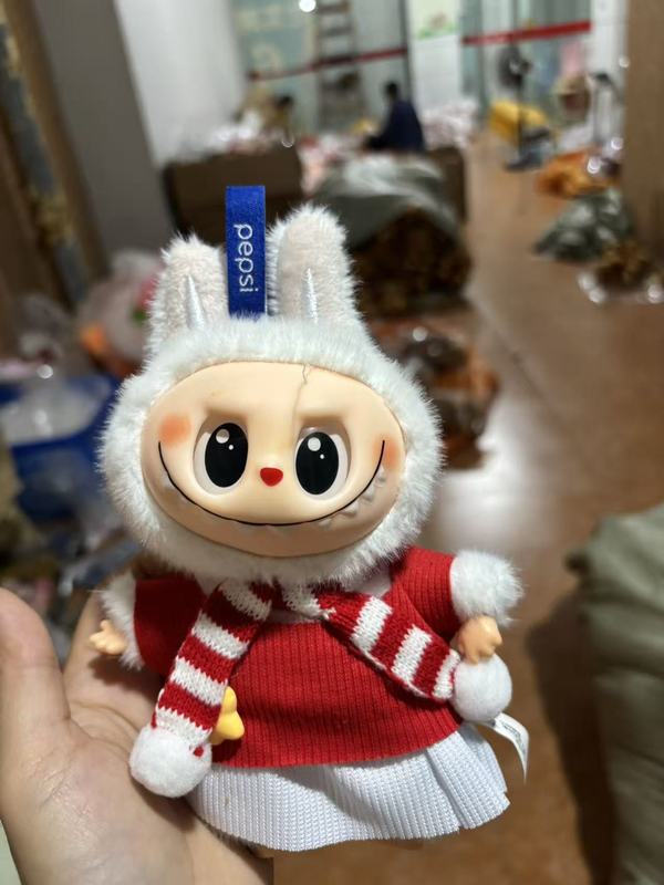 泡泡玛特拉布布南瓜搪胶公仔labubu玩具万圣节手办毛绒盲盒迷你|undefined