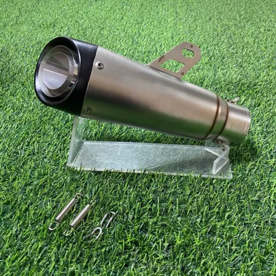 Motorcycle exhaust pipe – Exhaust Pipe Refitting SC - three-layers-of-titanium-blackheads-60mm