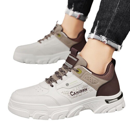 Men's Shoes 2025 Autumn: Men's Height-Increasing Sneakers for Sports & Work, Youthful Casual Low-Top Martin Boots