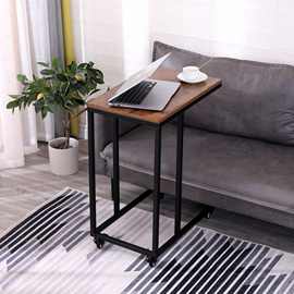 组装C型铁艺结合沙发边几现代简约餐厅小桌子茶几可移动角几床边