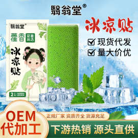 夏季降温神器退热贴学生军训便携藿香夏暑贴贴牌代工藿香冰凉贴