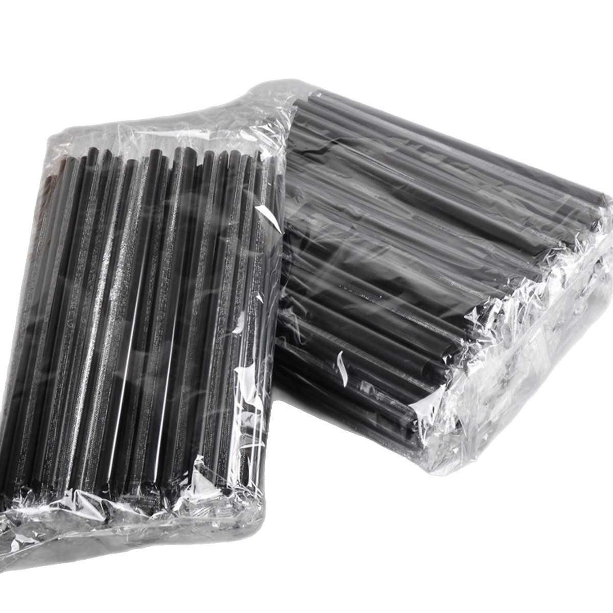 Pajitas gruesas para té con leche, desechables y envasadas individualmente | Pack 100