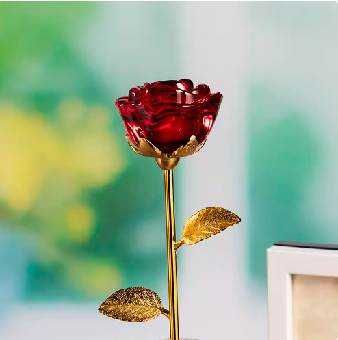 꽃병이 없는 피는 스타일(빨간색)