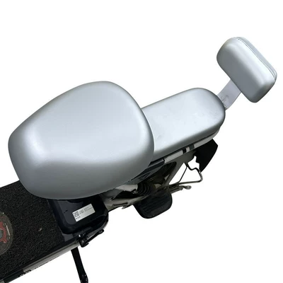 Electric car cushion — Cover, Battery Bike Seat Cushion Cover - silver-leather-front-seat-coverrear-seat-coverbackrest-cover